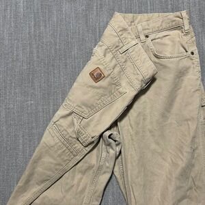 Carhartt B159 DKH Loose Fit Canvas Carpenter Pants Mens 36x34 Tan Khaki Workwear